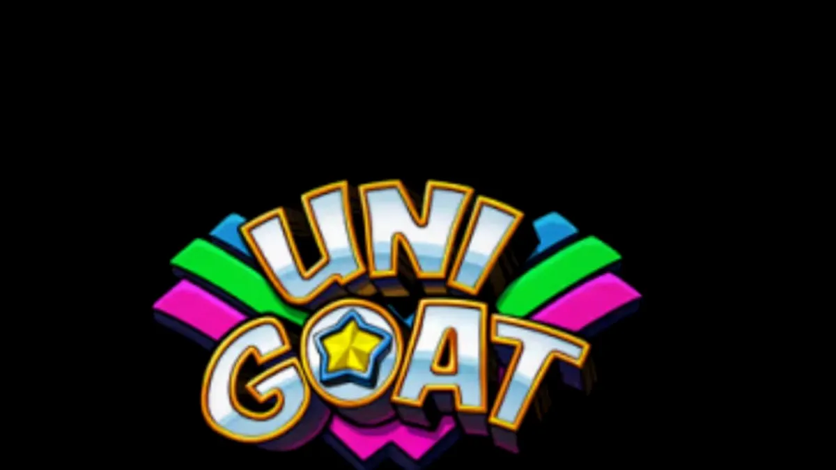 Tampilan visual slot Unigoat dengan karakter utama kambing unicorn dan elemen fantasi